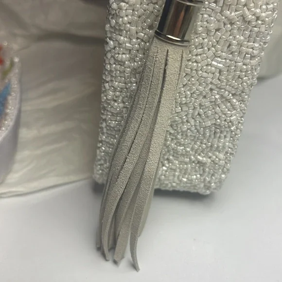 NWT Tiana Designs Ny Beaded Square Crossbody Rainbow Rolling Stones Purse Bag - Picture 11 of 15